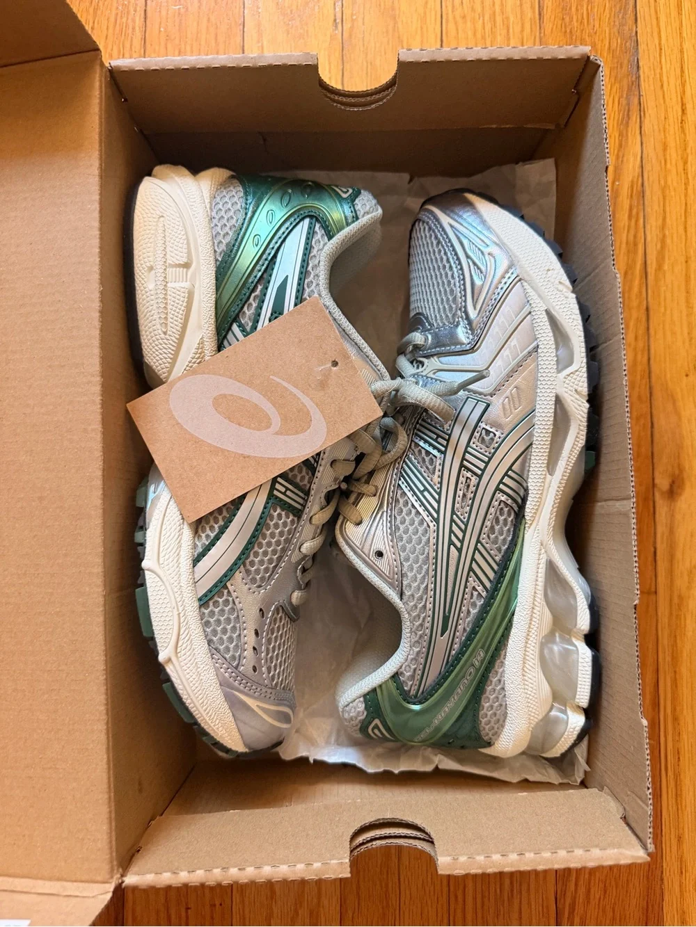 ASICS Gel-Kayano 14 Women's Dried Leaf Green Athletic Shoe